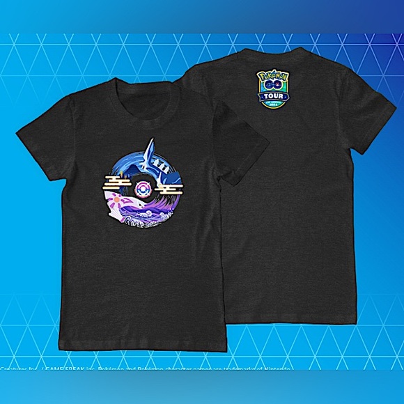 Pokémon Go Shinnoh Tour unisex T-Shirt Los Angeles 2024 - Picture 1 of 2